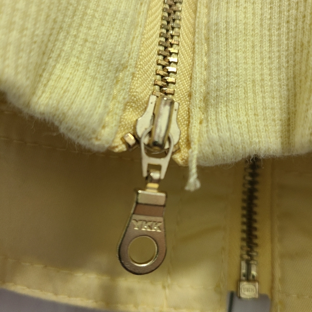 Chico's Yellow Jacket Coat with Collared Neckline and 3/4 Sleeves Size 2 - Picture 12 of 16